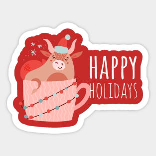 Happy Holidays Sticker